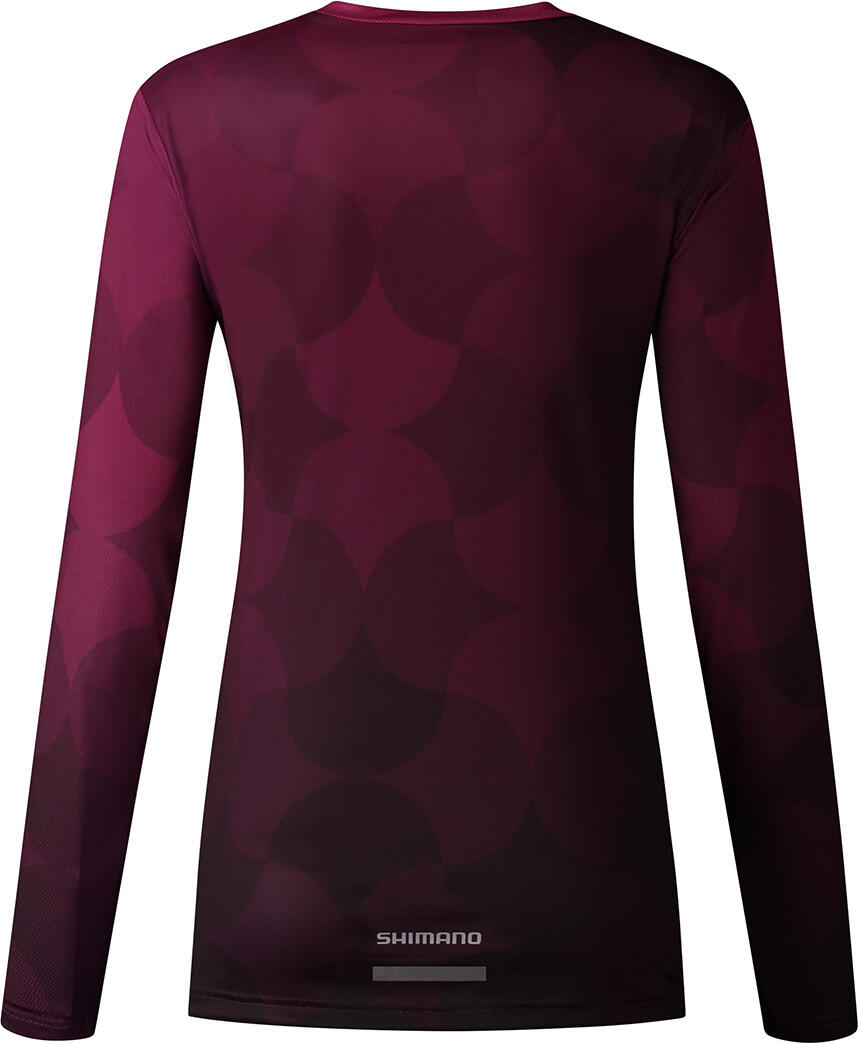 Maillot à manches longues SAIKO, rouge, pour femme 2/2