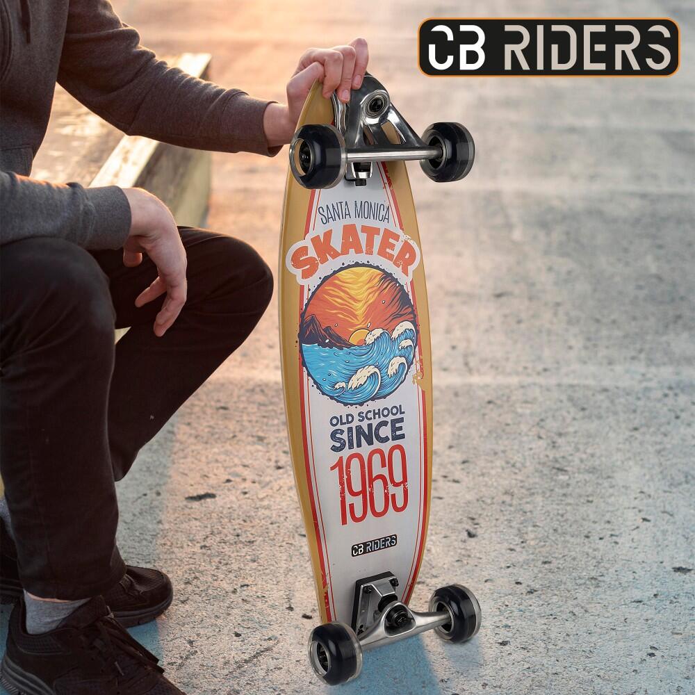 Skate infantil 4 rodas preto 74 cm CB Riders 2/7