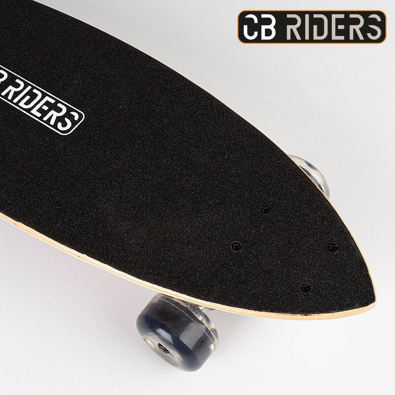 Skateboard infantil 4 ruedas negro 74 cm CB Riders