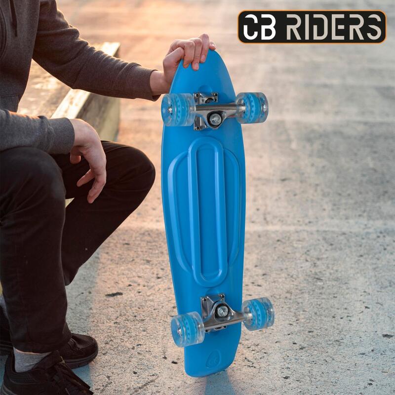 Skate infantil 4 rodas azul 71 cm CB Riders