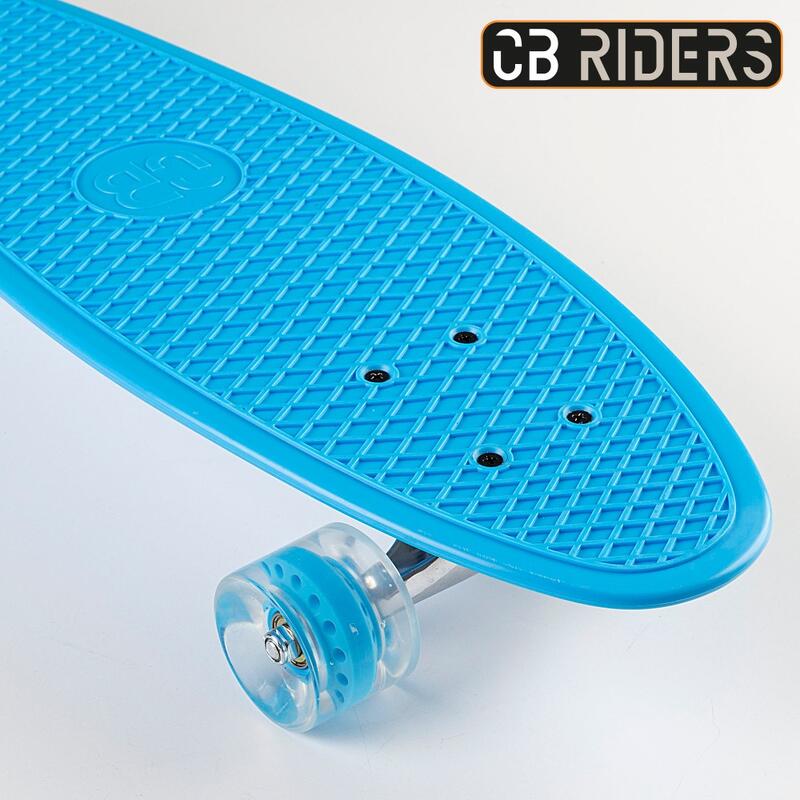 Skate infantil 4 rodas azul 71 cm CB Riders