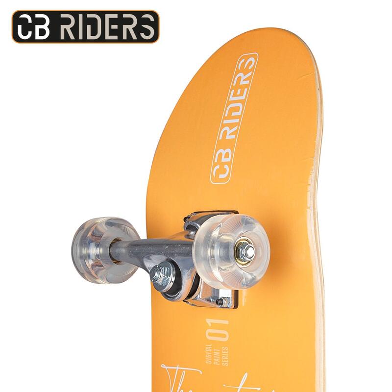 Skate infantil 4 rodas preto 79 cm CB Riders