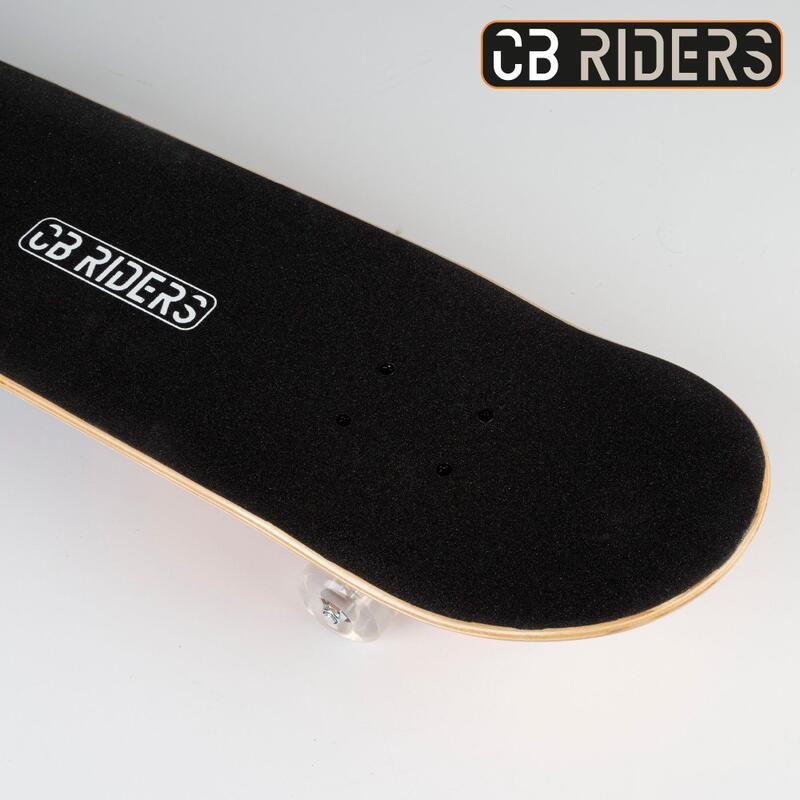 Skate infantil 4 rodas preto 79 cm CB Riders