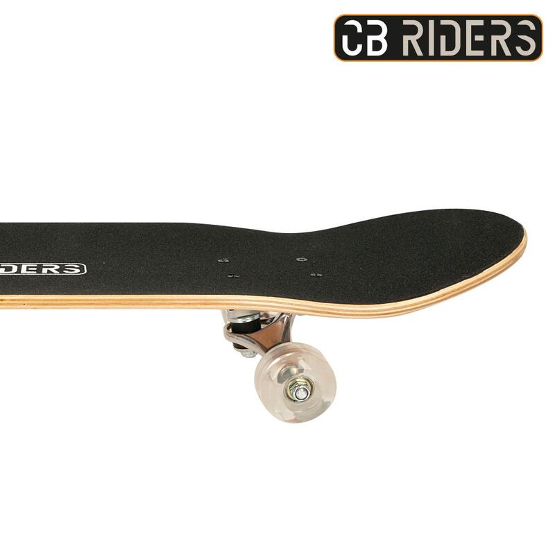 Skate infantil 4 rodas preto 79 cm CB Riders