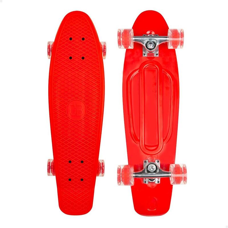 Skate infantil 4 rodas vermelho 71 cm CB Riders