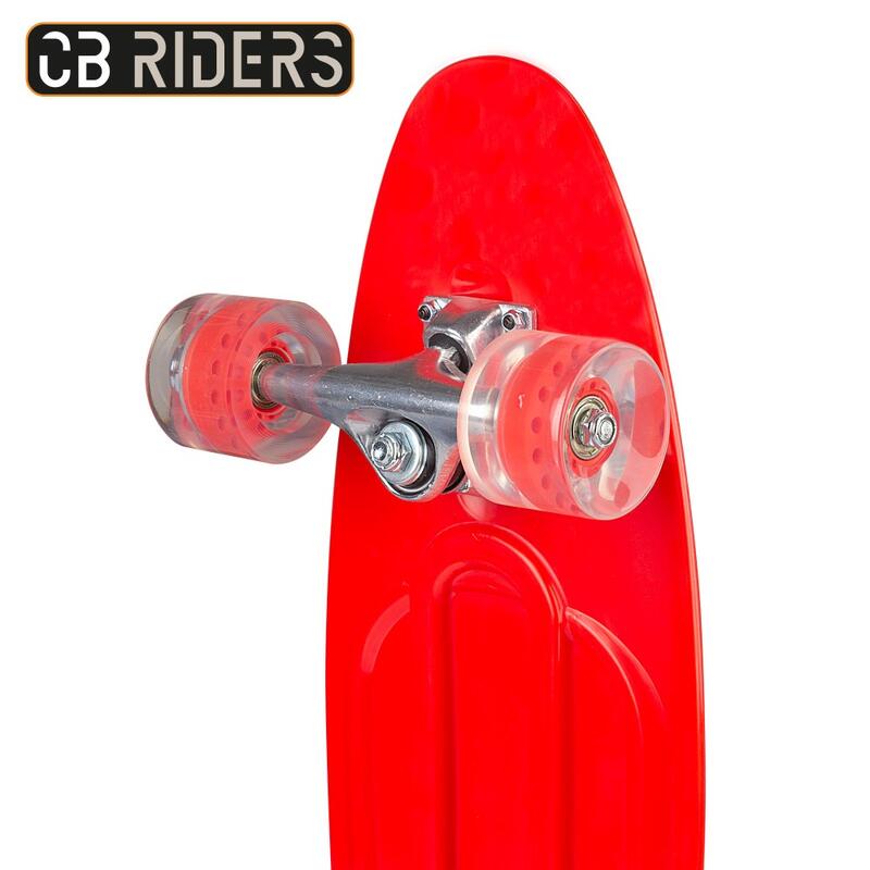 Skateboard enfant 4 roues rouge 68 cm CB Riders
