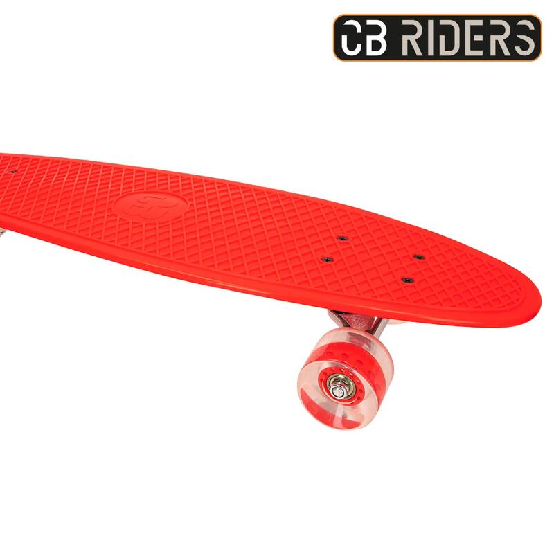 Skateboard enfant 4 roues rouge 68 cm CB Riders