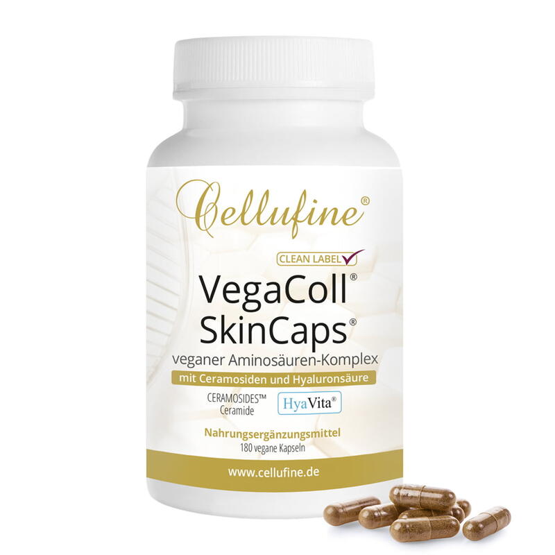 VegaColl® SkinCaps® -  vegane Collagen-Alternative - 180 vegane Kapse