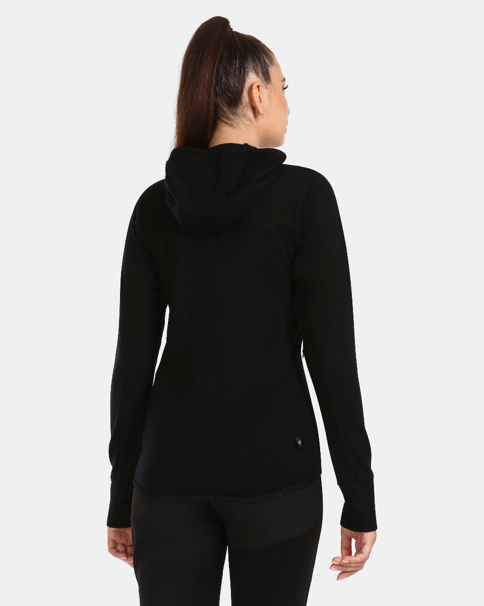 Vrouwen merinowollen trui met capuchon Kilpi WOLIE-W 3/4