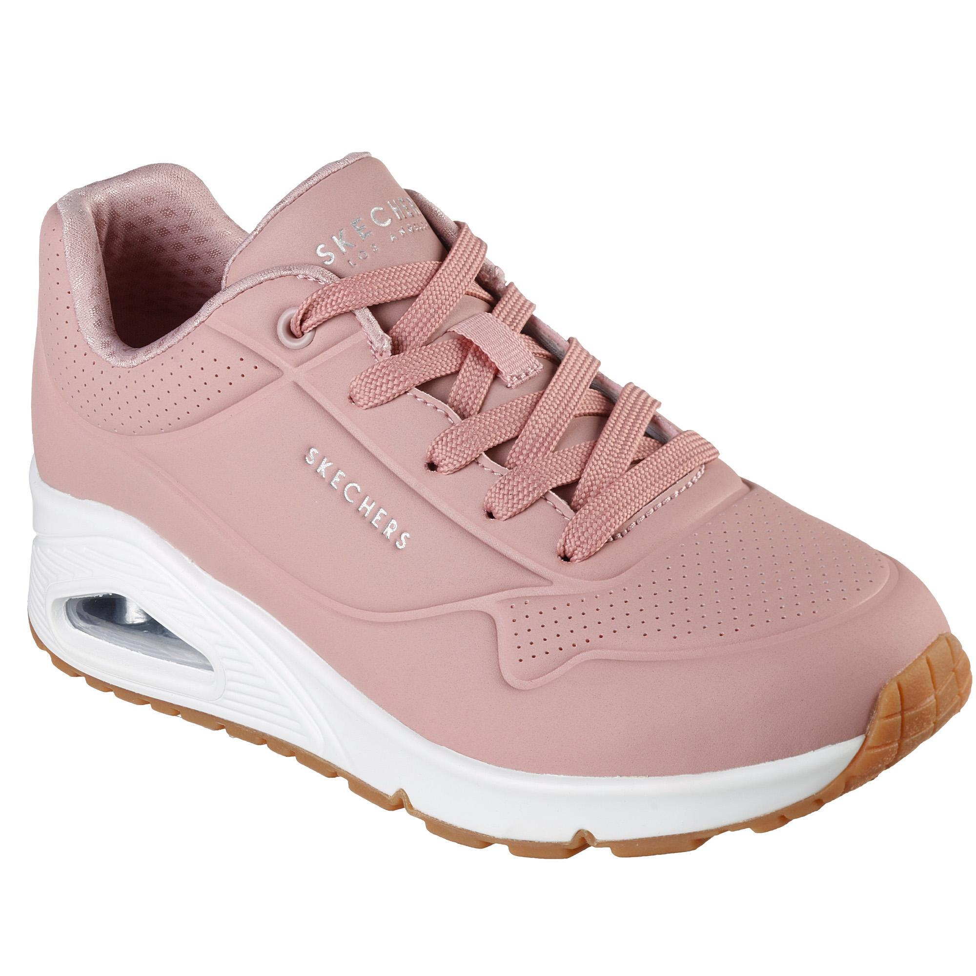 Chaussures Lifestyle Skechers Uno Stand On Air Rose Femme 2/7