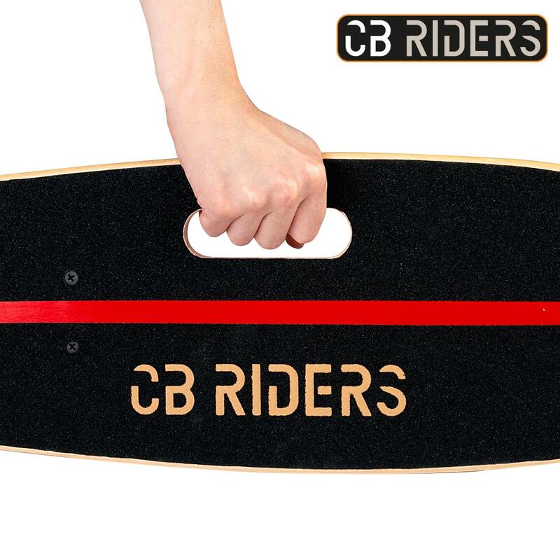 Skate infantil 4 rodas preto 68 cm c/alça CB Riders