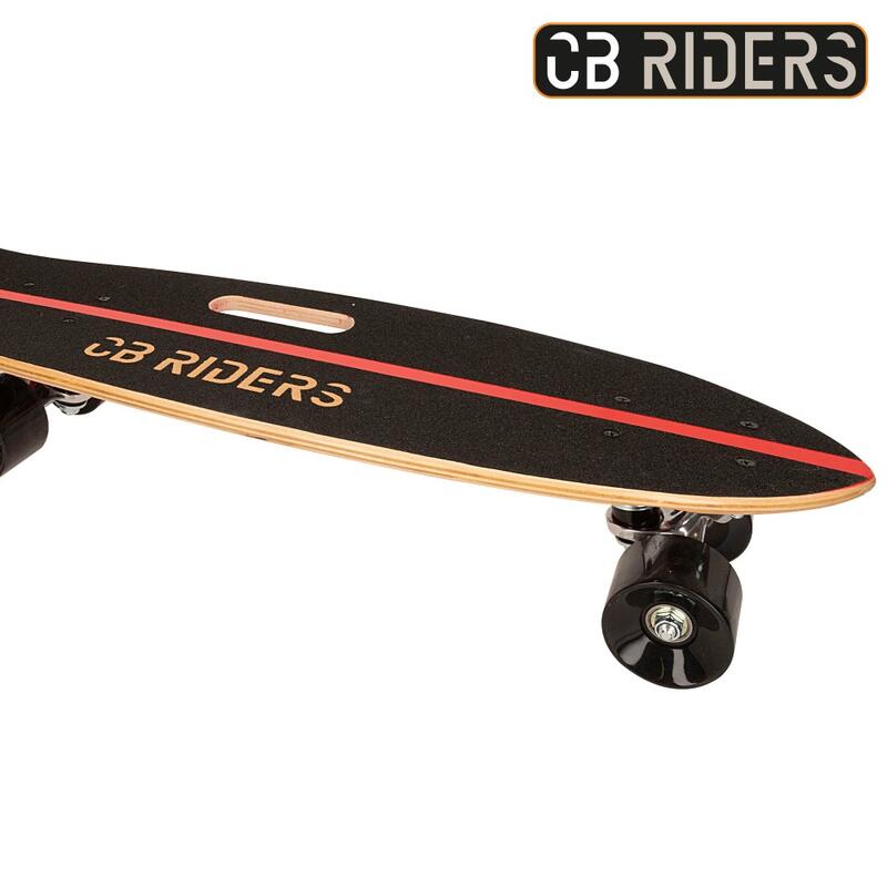Skateboard infantil 4 ruedas negro 68 cm c/asa CB Riders