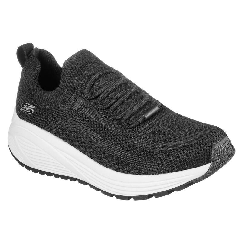 Zapatillas Deportivas Caminar Mujer Skechers 150020_BLK Negras sin Cordones