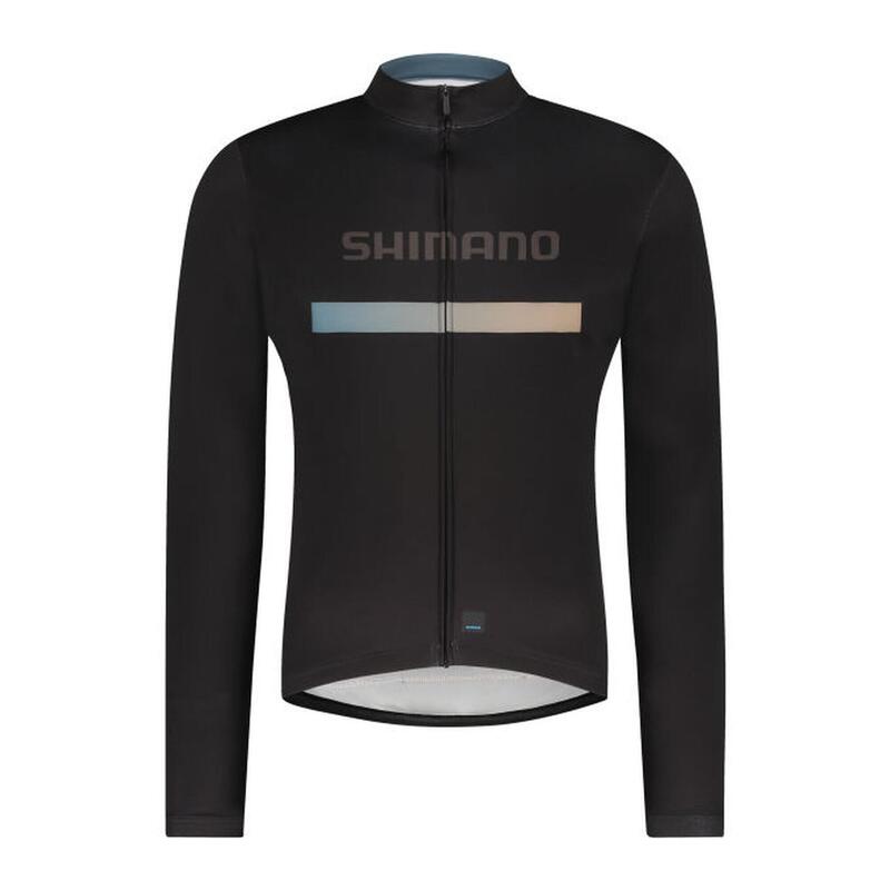 SHIMANO VERTEX Long Sleeves Jersey Printed, Black
