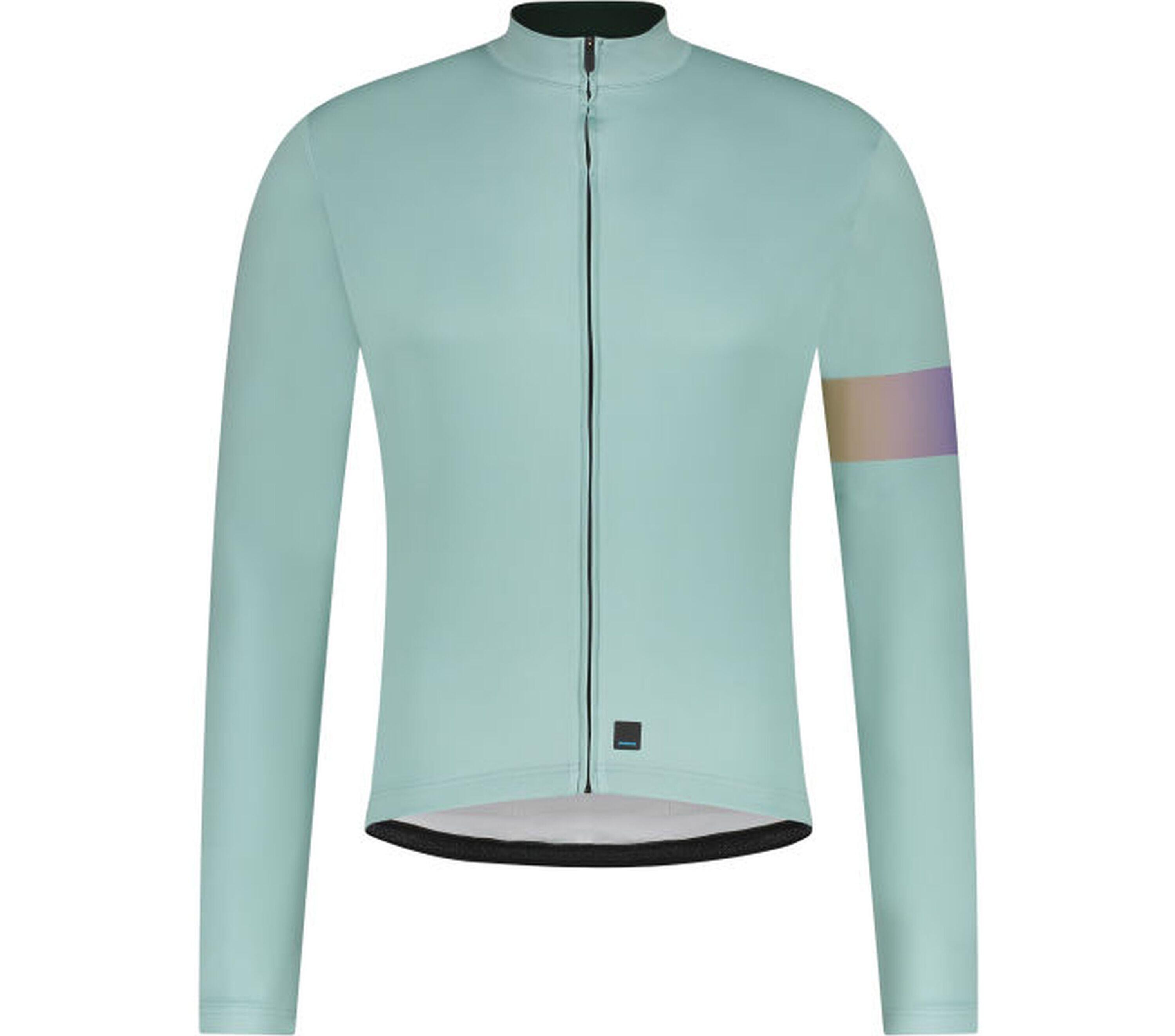 SHIMANO VERTEX Long Sleeves Jersey Printed, Transparent Blue