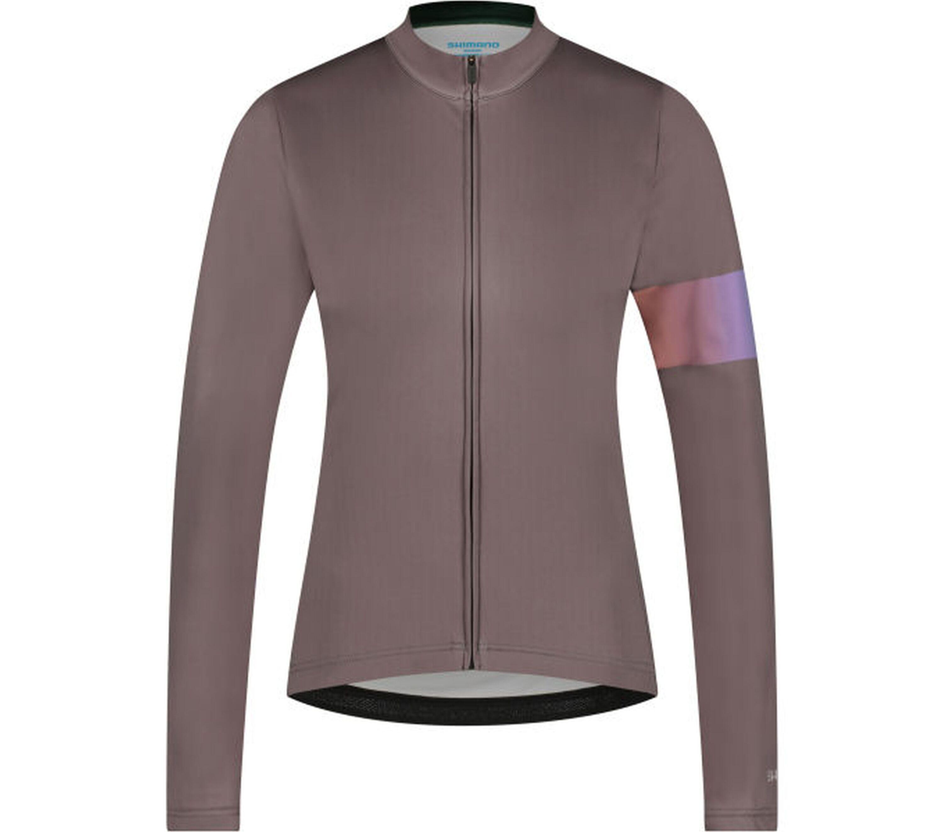SHIMANO VERTEX Long Sleeves Jersey Printed, Smoky Topaz