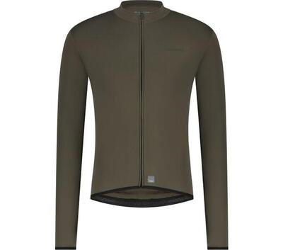 Vertex thermal long sleeve jersey, moss green