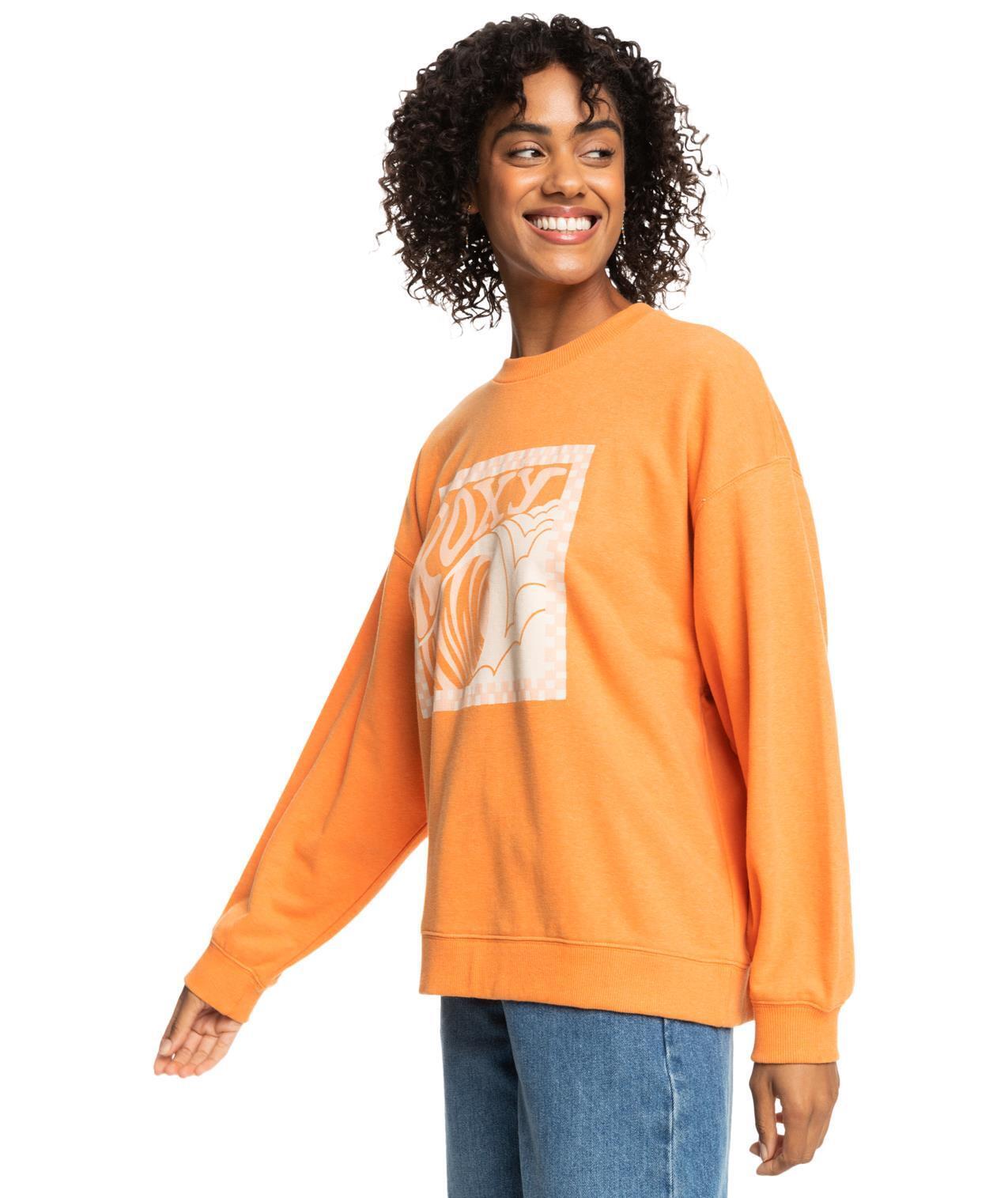 Sudadera para mujer Roxy Take yourplace en color naranja 3/5