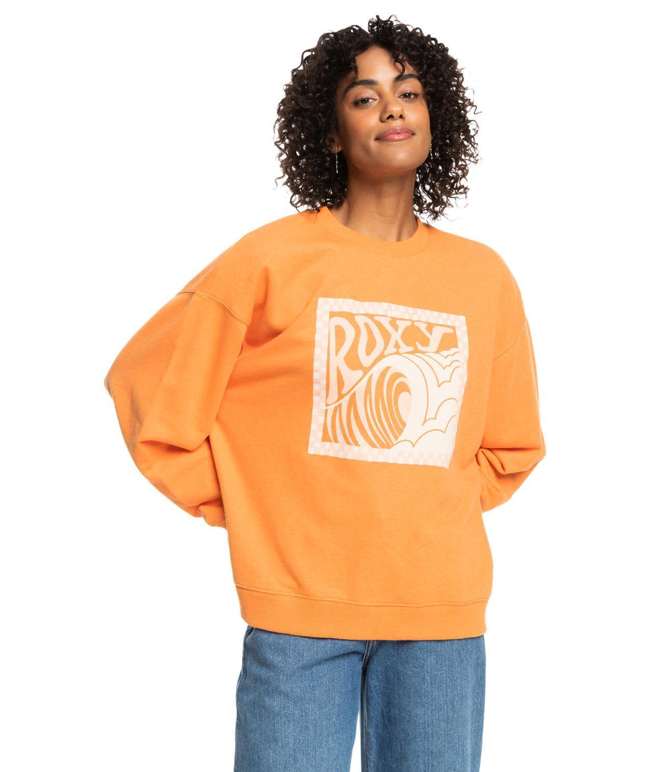 Sudadera para mujer Roxy Take yourplace en color naranja 2/5