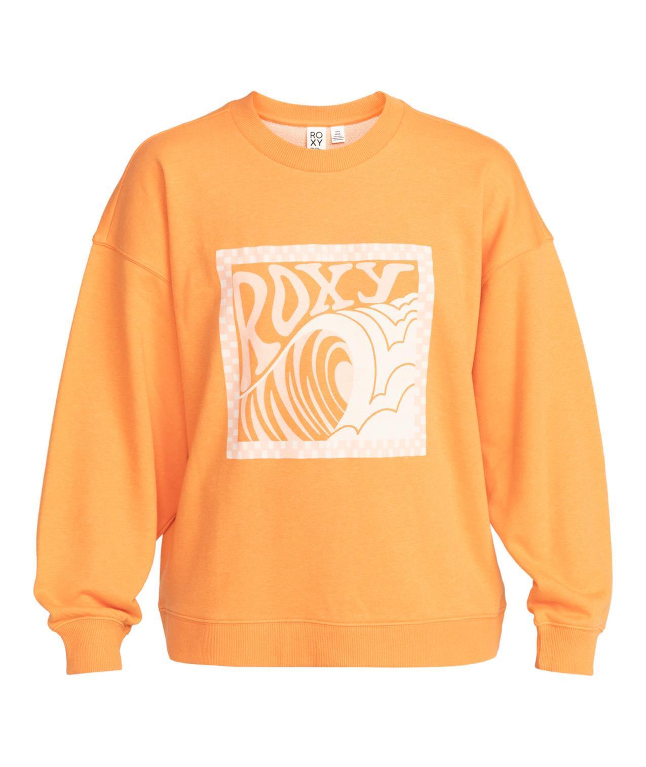 Sudadera para mujer Roxy Take yourplace en color naranja 1/5