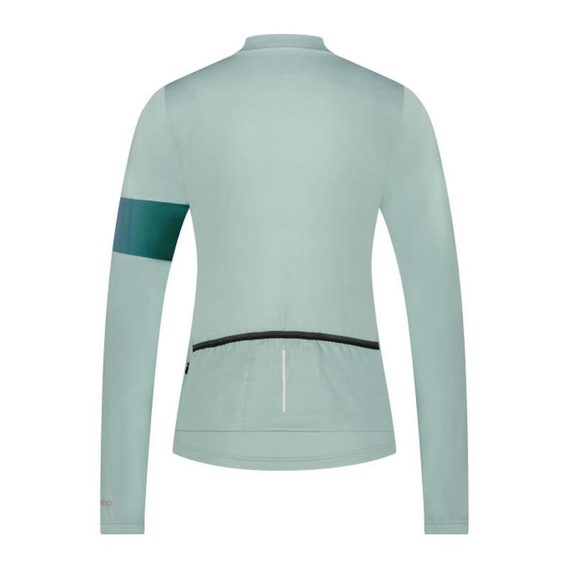 SHIMANO W's KAEDE Long Sleeve Jersey Printed, Restore Green