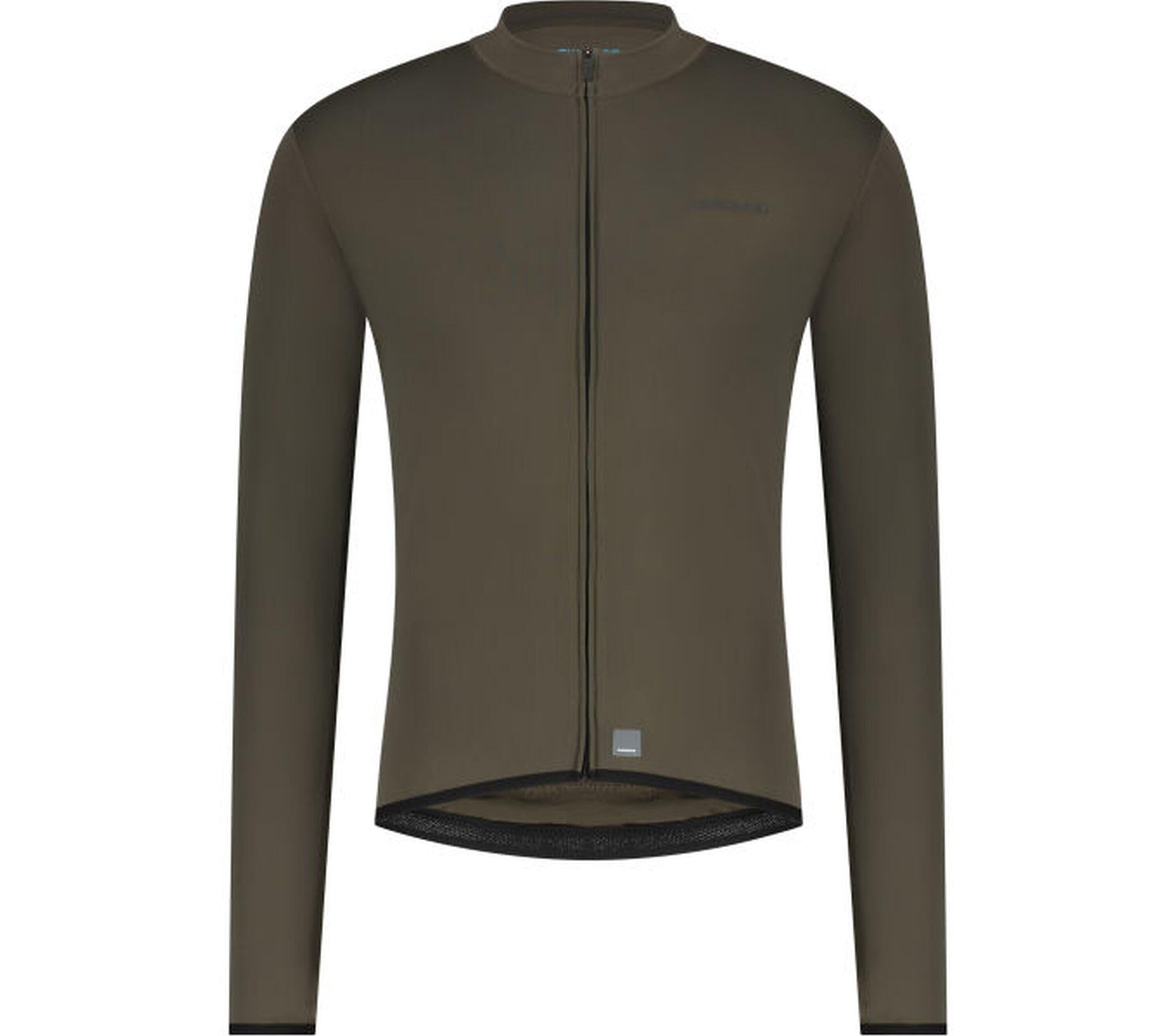 SHIMANO VERTEX Thermal Long Sleeve Jersey, Moss Green