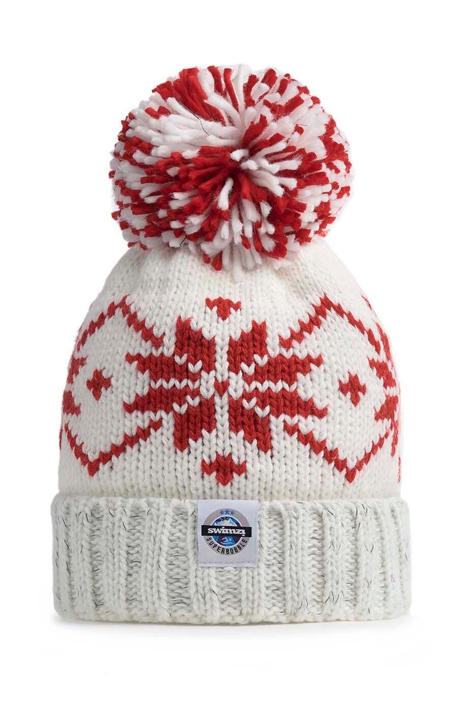 SWIMZI Ruby Flora Nordic Knit Reflective Superbobble Hat