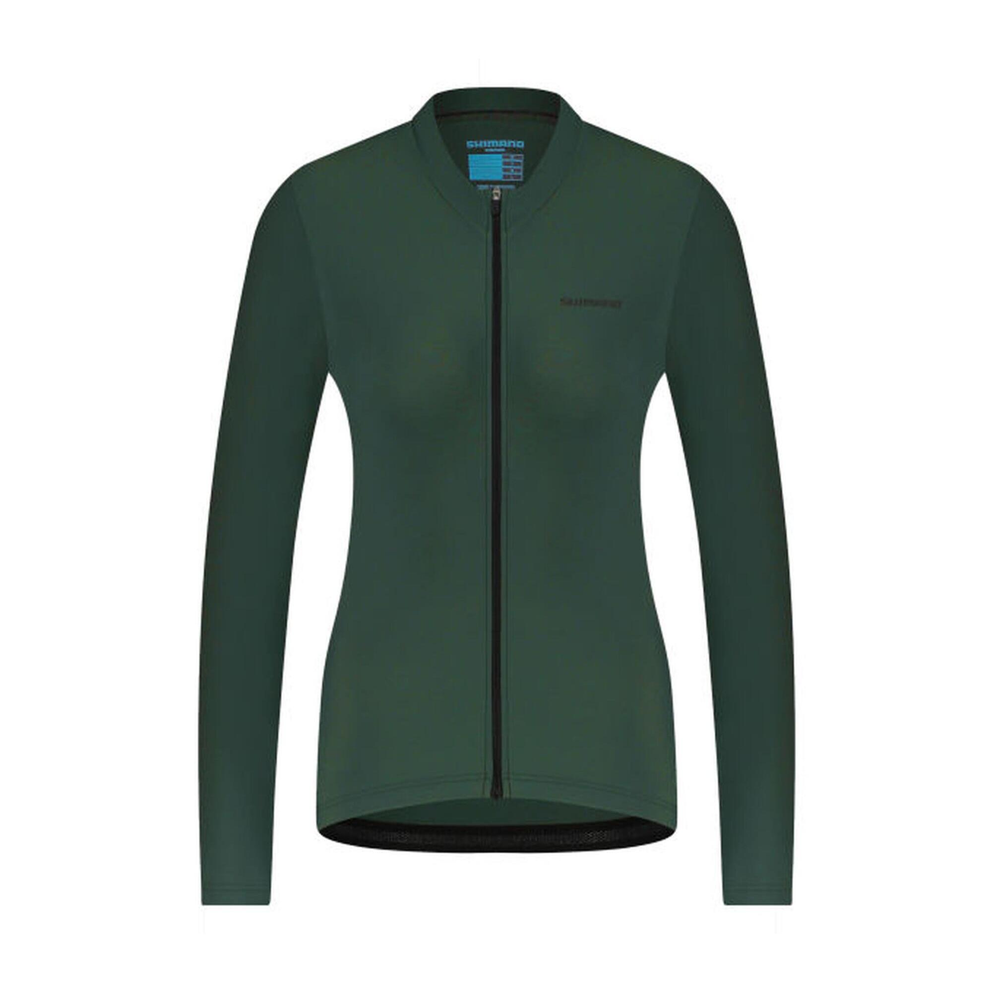 Shimano - Maillot À Manches Longues Element, Vert, Pour Femme - Maillot Manches Longues - Vert - S - Decathlon