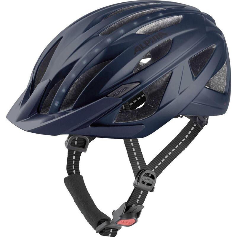 ALPINA City Helm Haga LED blauw