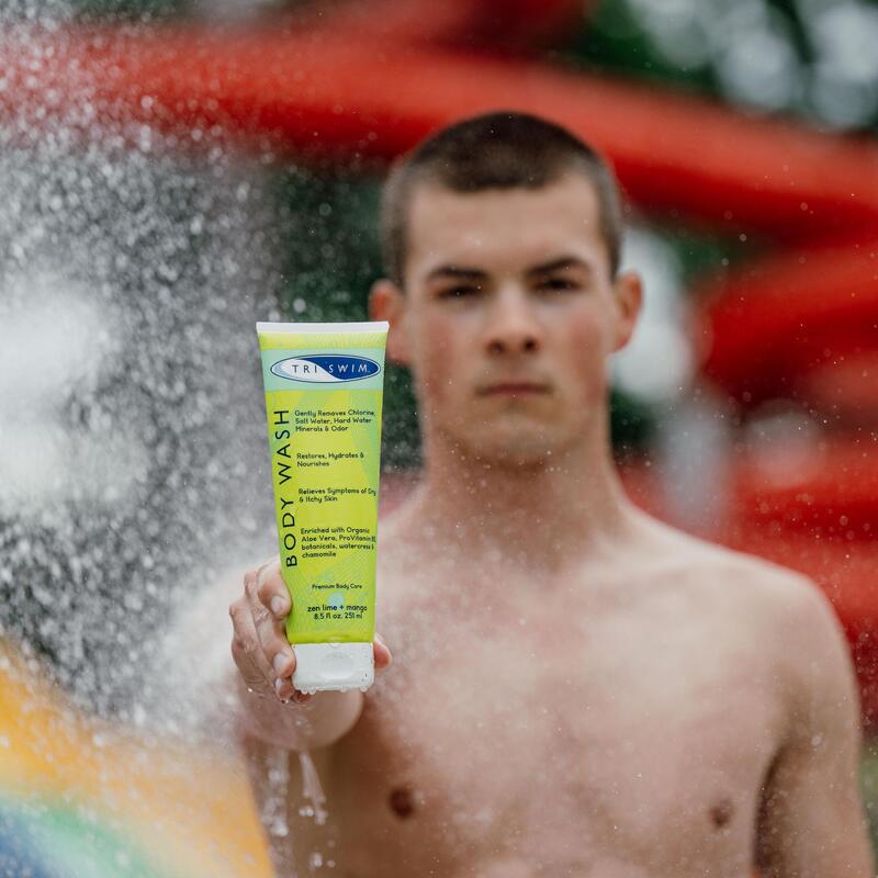 Żel pod prysznic po pływaniu usuwający chlor Triswim 251ml Limonka Mango