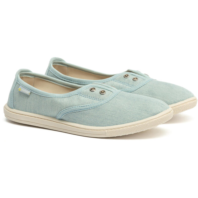 Tenisi unisex Oldcom Slip-on Sarah Denim, Albastru