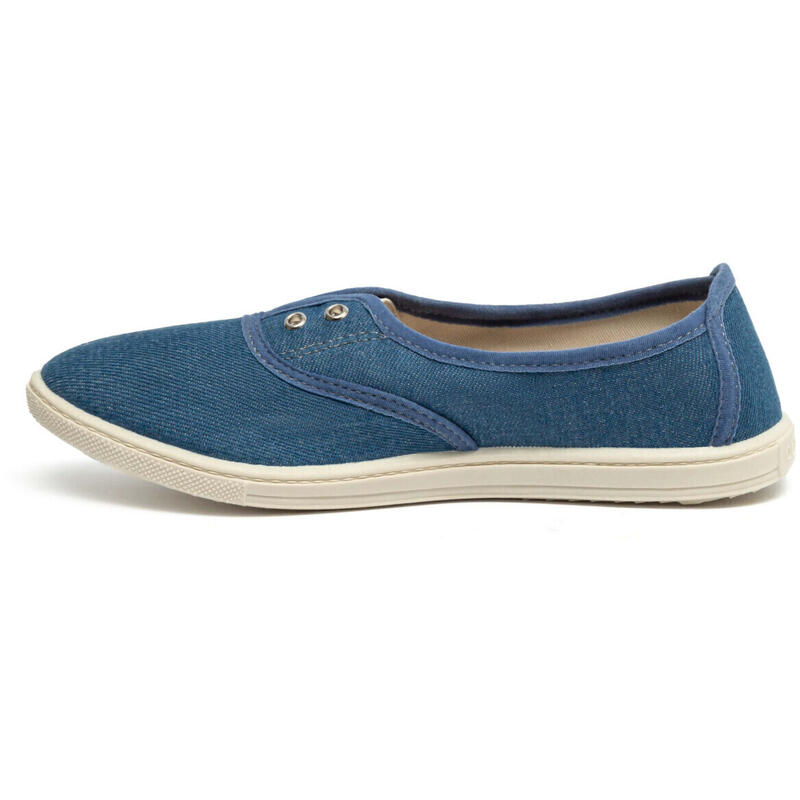 Tenisi femei Oldcom Slip-on Sarah Denim, Albastru