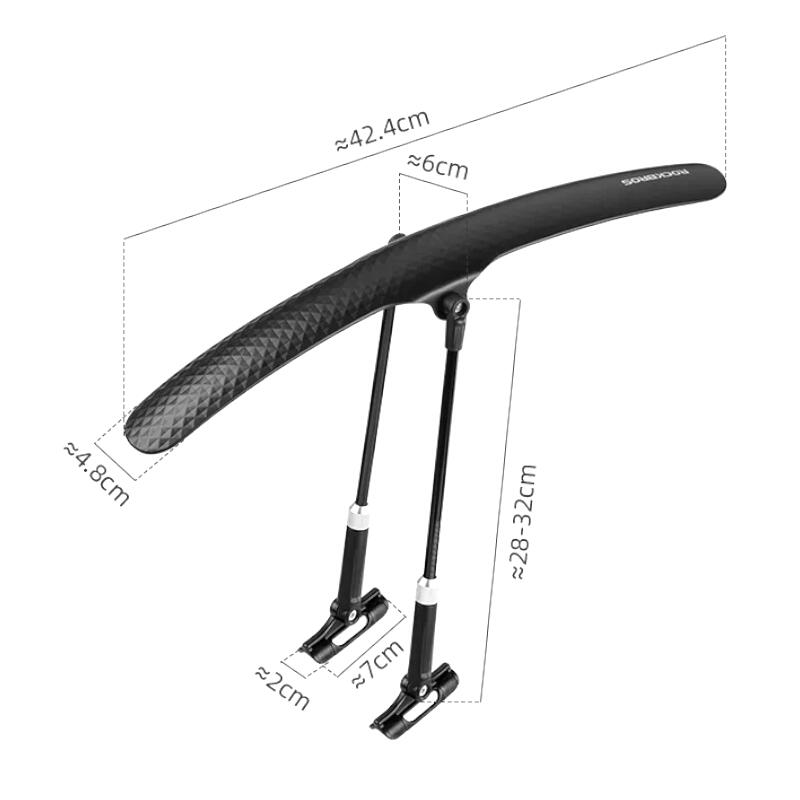 Błotnik rowerowy uniwersalny przedni/tylny Rockbros FK-891 28" 6/7
