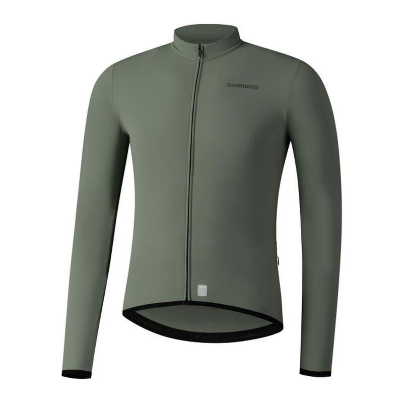 SHIMANO VERTEX Maillot thermique à manches longues, vert armée