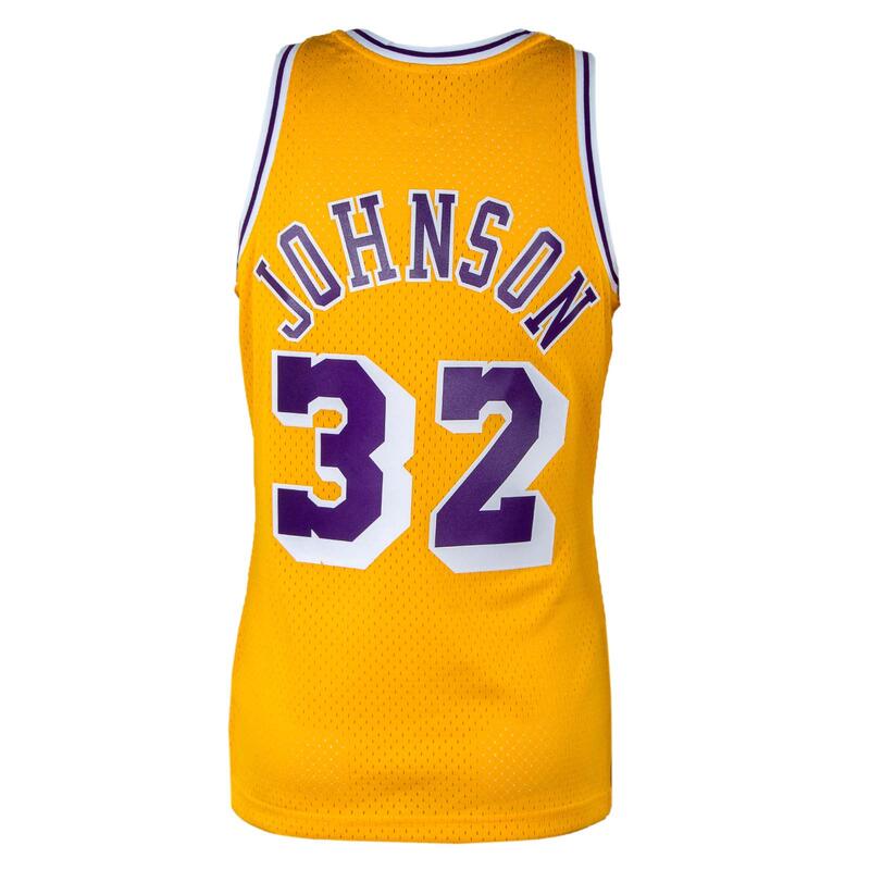 Maiou Mitchell & Ness Swingman Jersey LA Lakers '84 Magic Johnson auriu