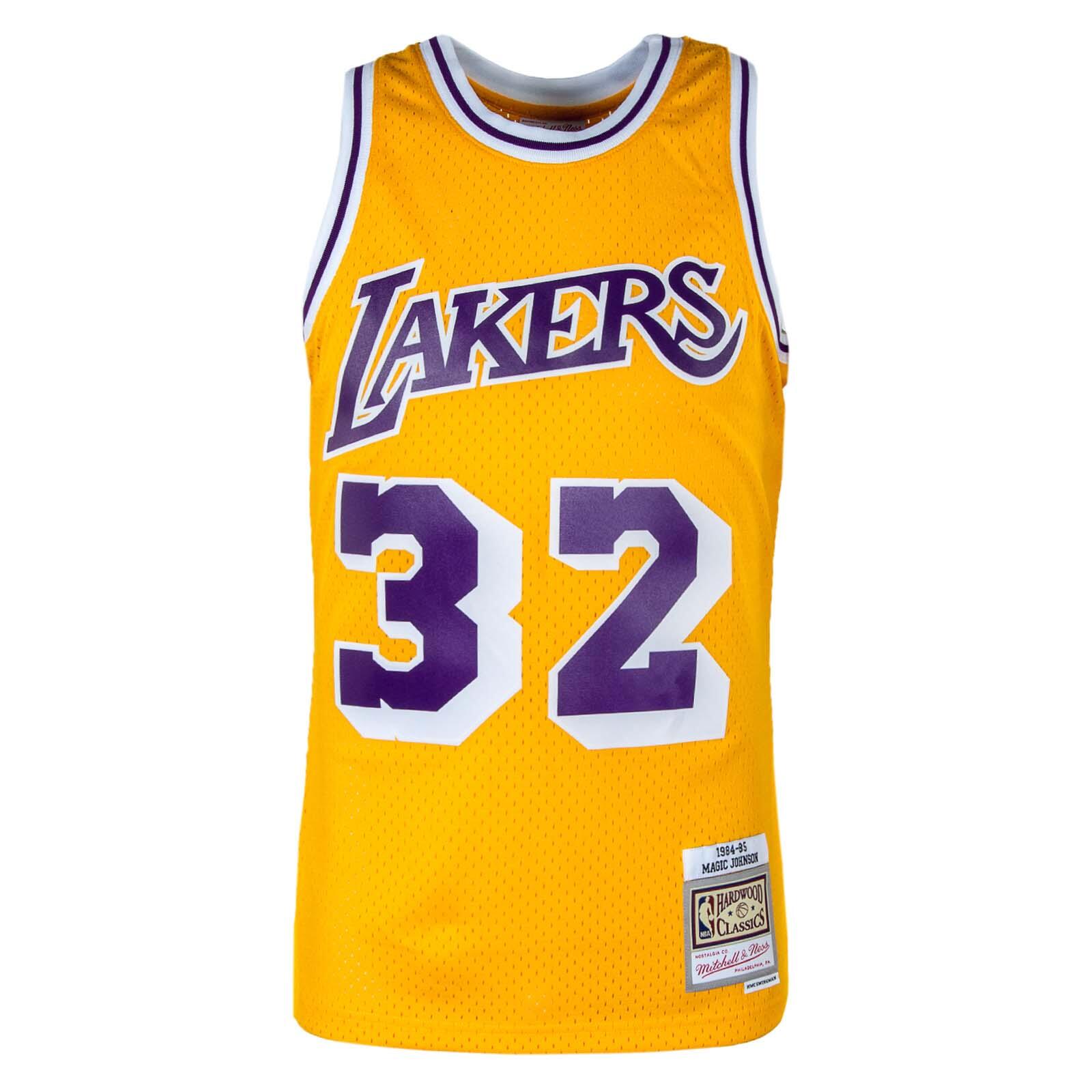 Maillot de basket Mitchell & ness modèle SMJYGS18175LALLTGD84EJH pour homme 2/7