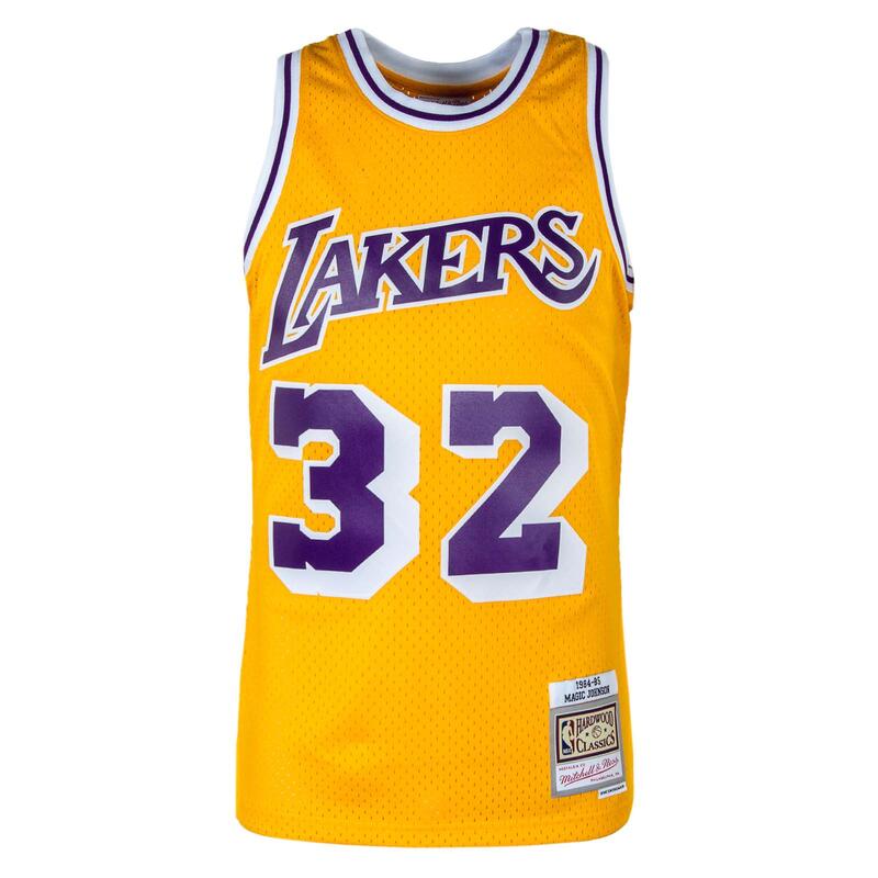 Maiou Mitchell & Ness Swingman Jersey LA Lakers '84 Magic Johnson auriu
