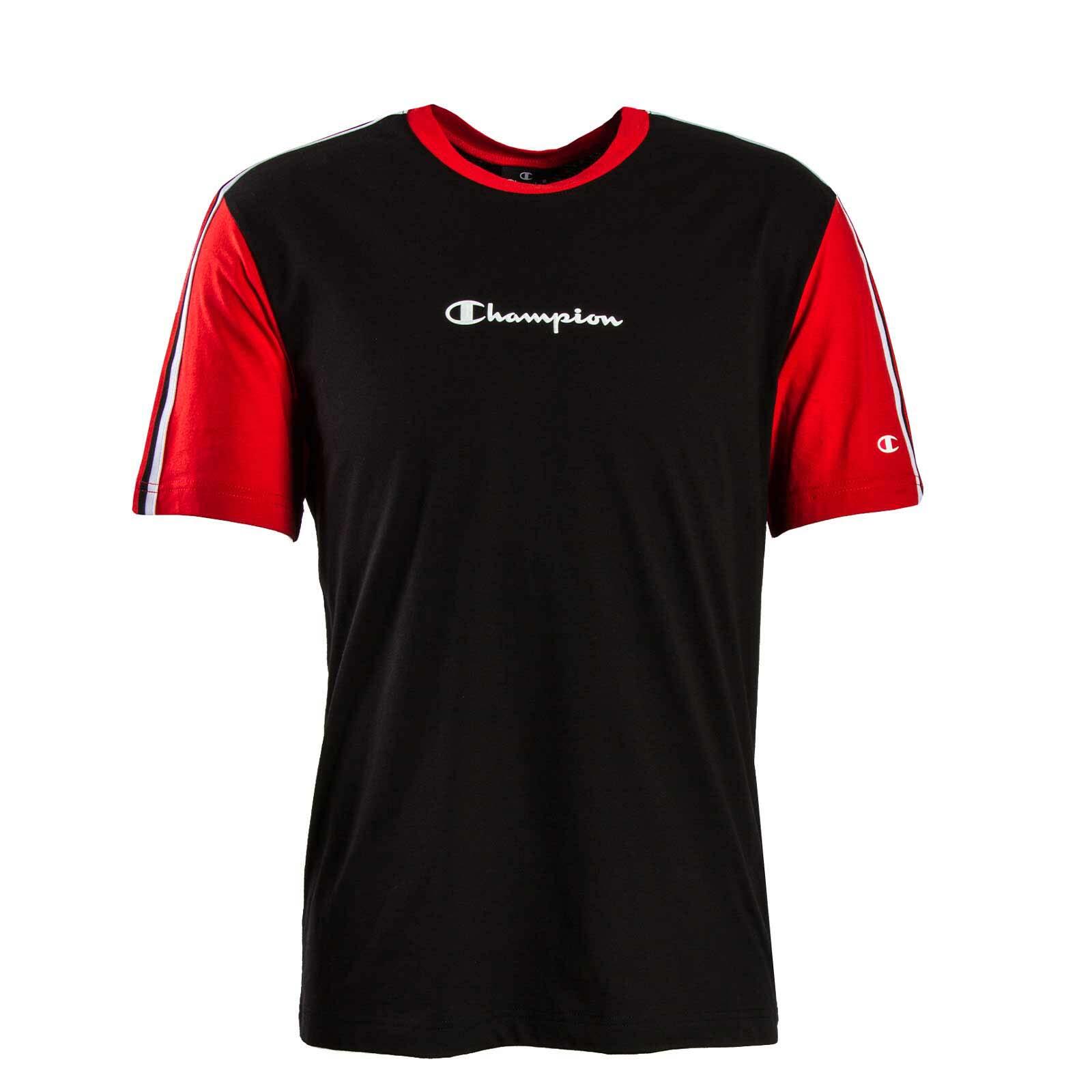 Maglia a Maniche Corte Uomo Champion Crewneck Nero CHAMPION Decathlon