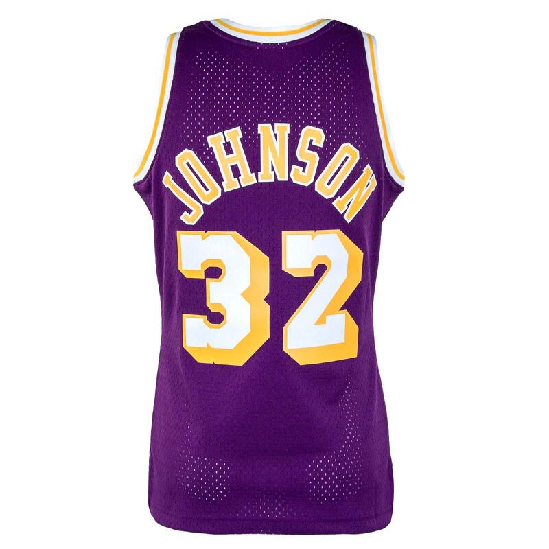 Camiseta de tirantes unisex Mitchell & ness Magic johnson 32 en color morado