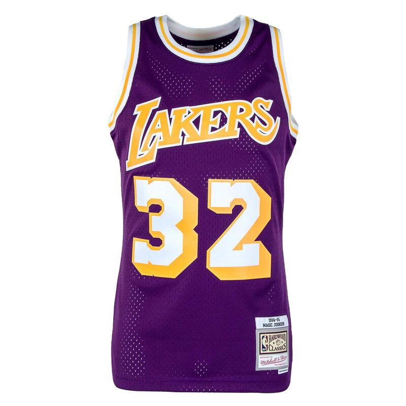 Camiseta de tirantes unisex Mitchell & ness Magic johnson 32 en color morado