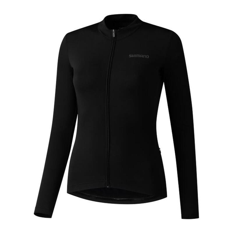 SHIMANO Maillot thermique à manches longues KAEDE pour femme, noir