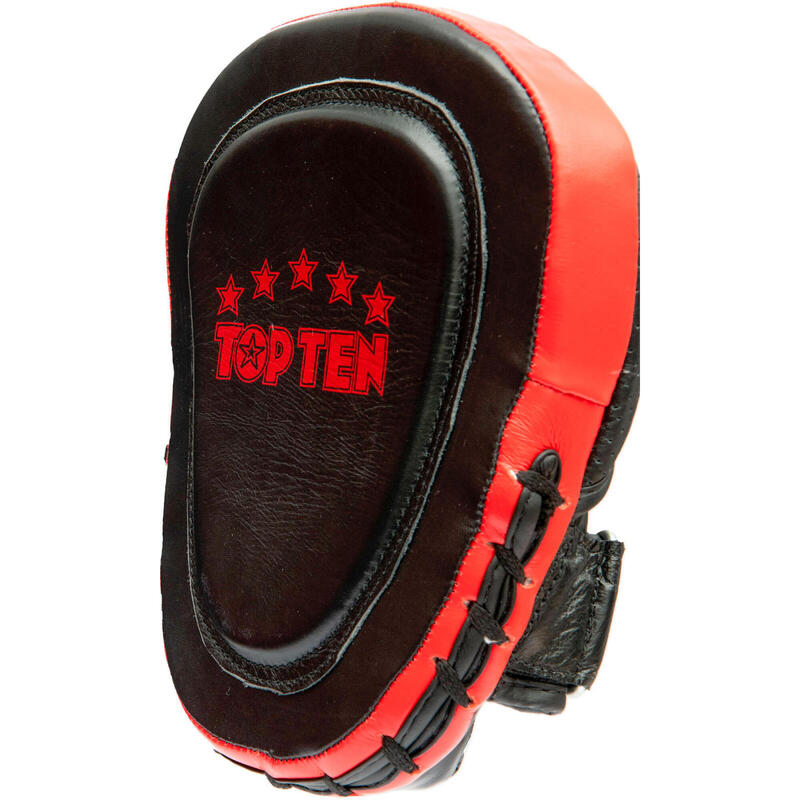 Palmare pentru box si antrenamente “Drums”, Top Ten, spuma PU, Negru cu Rosu