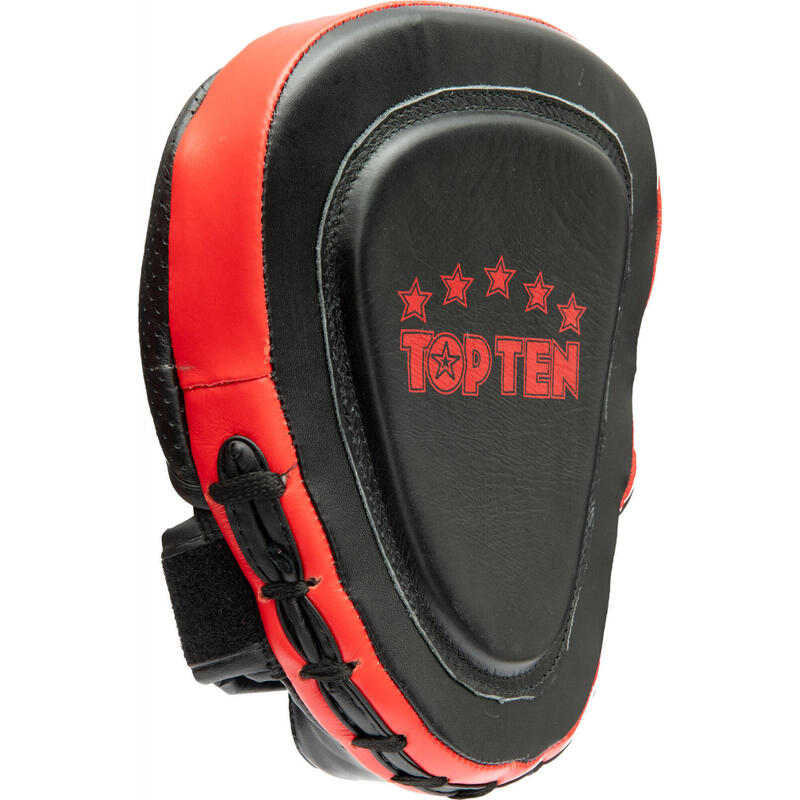 Palmare pentru box si antrenamente “Drums”, Top Ten, spuma PU, Negru cu Rosu