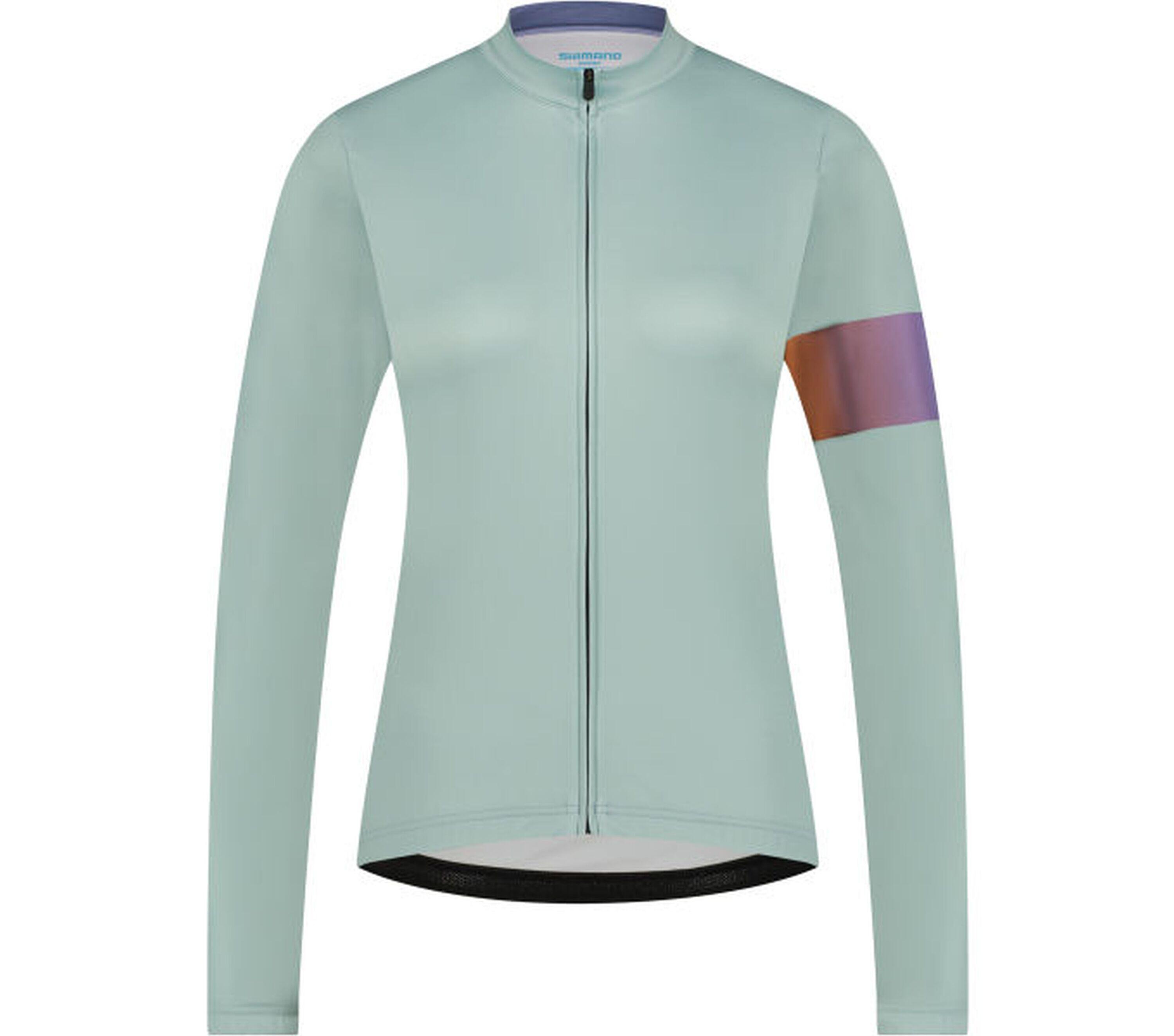 SHIMANO SHIMANO Woman's KAEDE Long Sleeve Jersey Printed, Restore Green