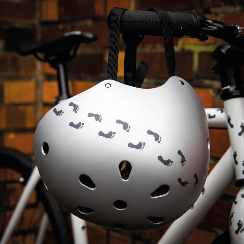 Fahrrad Rahmen Sticker mit Fussabdücken