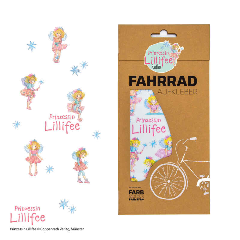 Lillifee Fahrradaufkleber für Kinder von Farbviereck