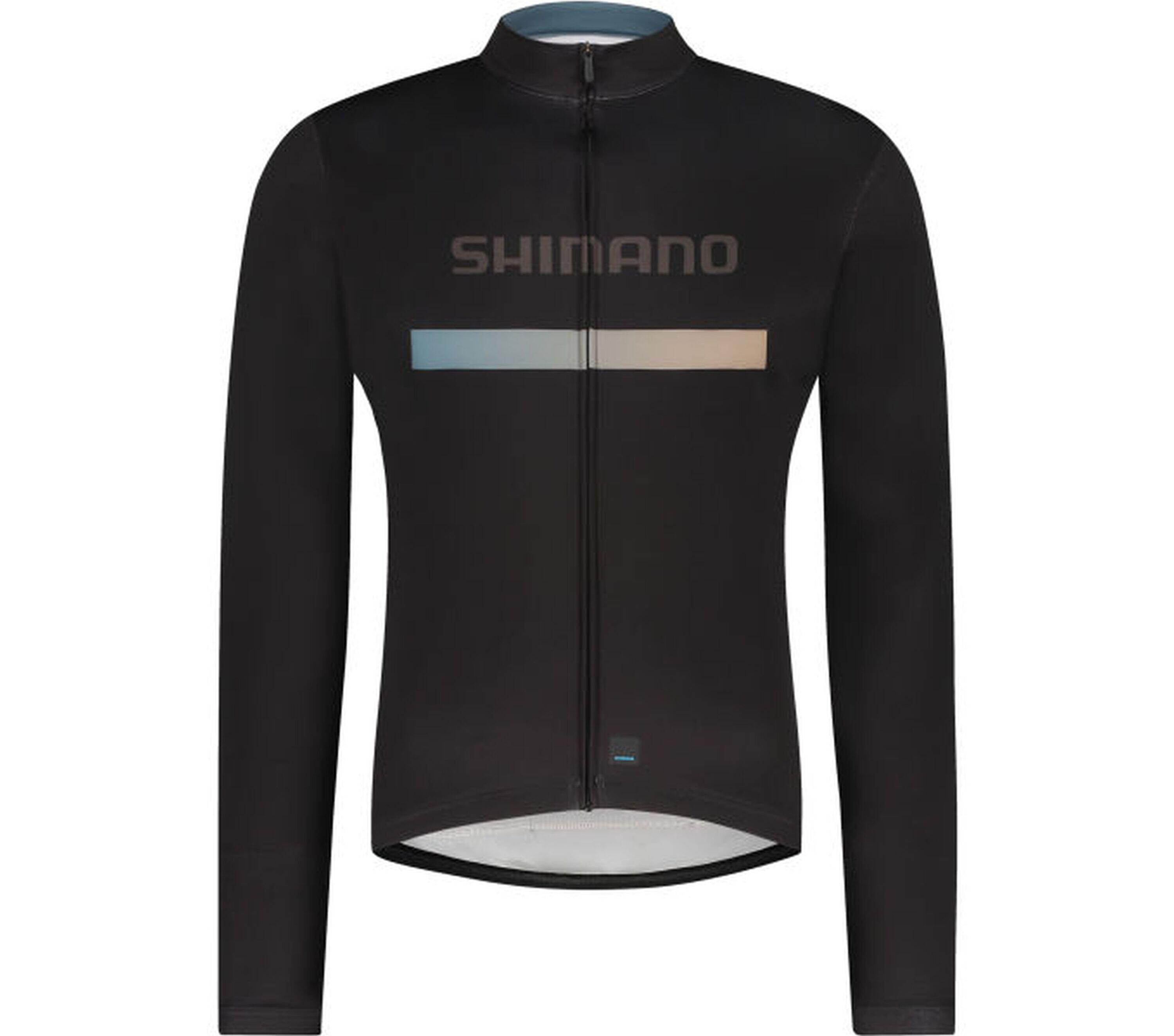 SHIMANO VERTEX Long Sleeves Jersey Printed, Black