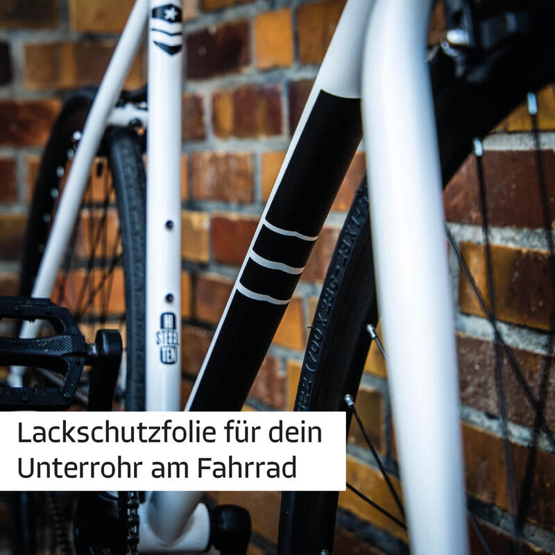 Rahmenschutz Aufkleber schwarz matt für Fahrrad