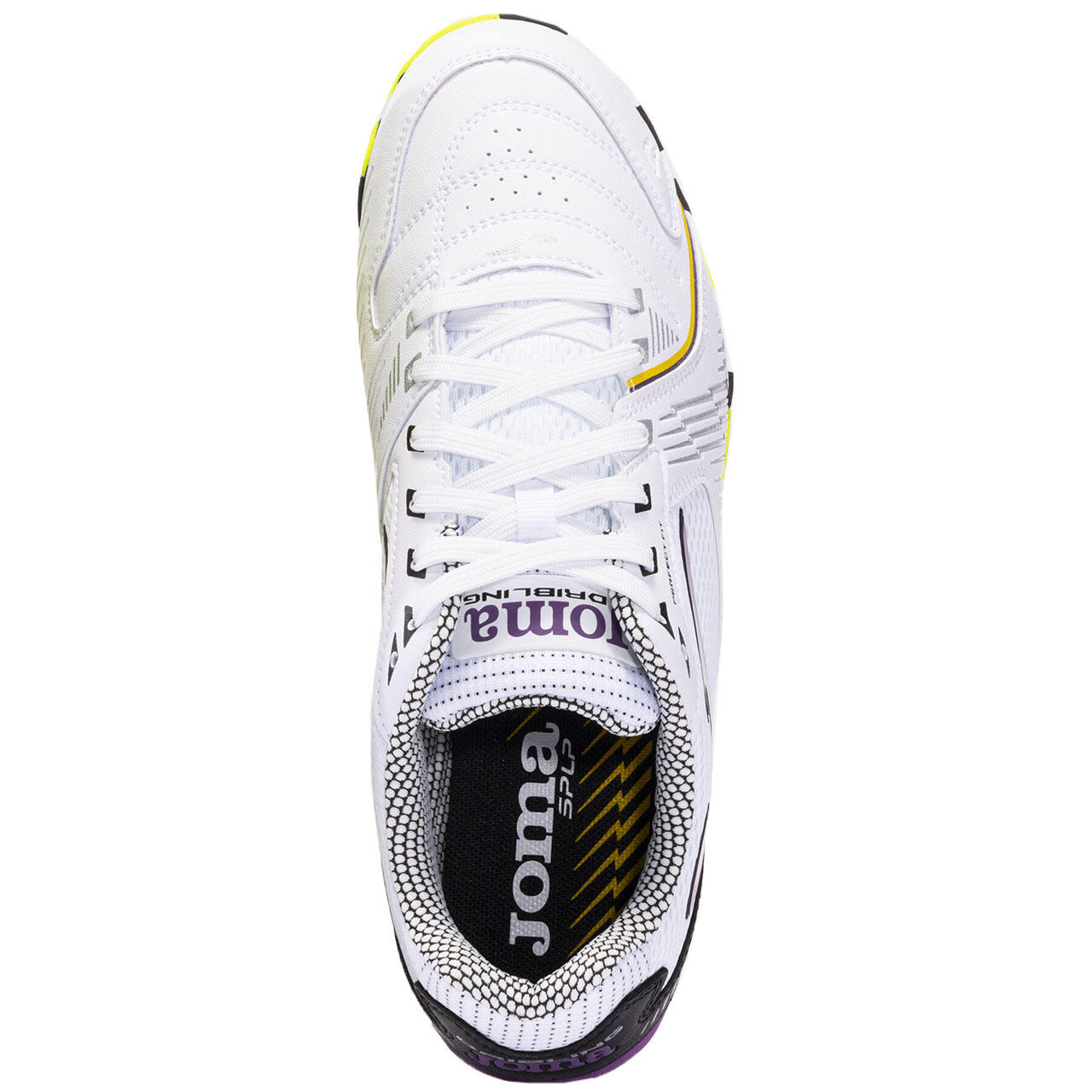 Botas de fútbol adulto Joma Dribling Turf, blanco 2/5