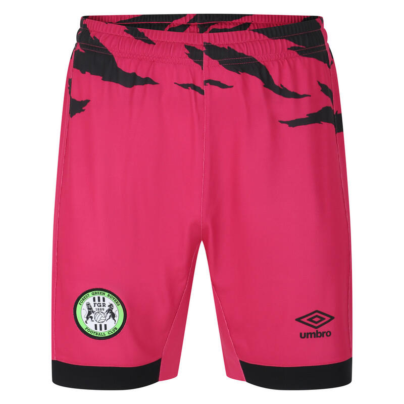 "2324" Auswärtsshorts für Kinder Pink/Schwarz